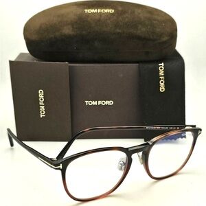 Tom Ford TF 5700-B blue light glasses Havana tortoise